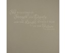 Strength and Dignity, without Fear - A gentle woman Decal - An independant female Decal